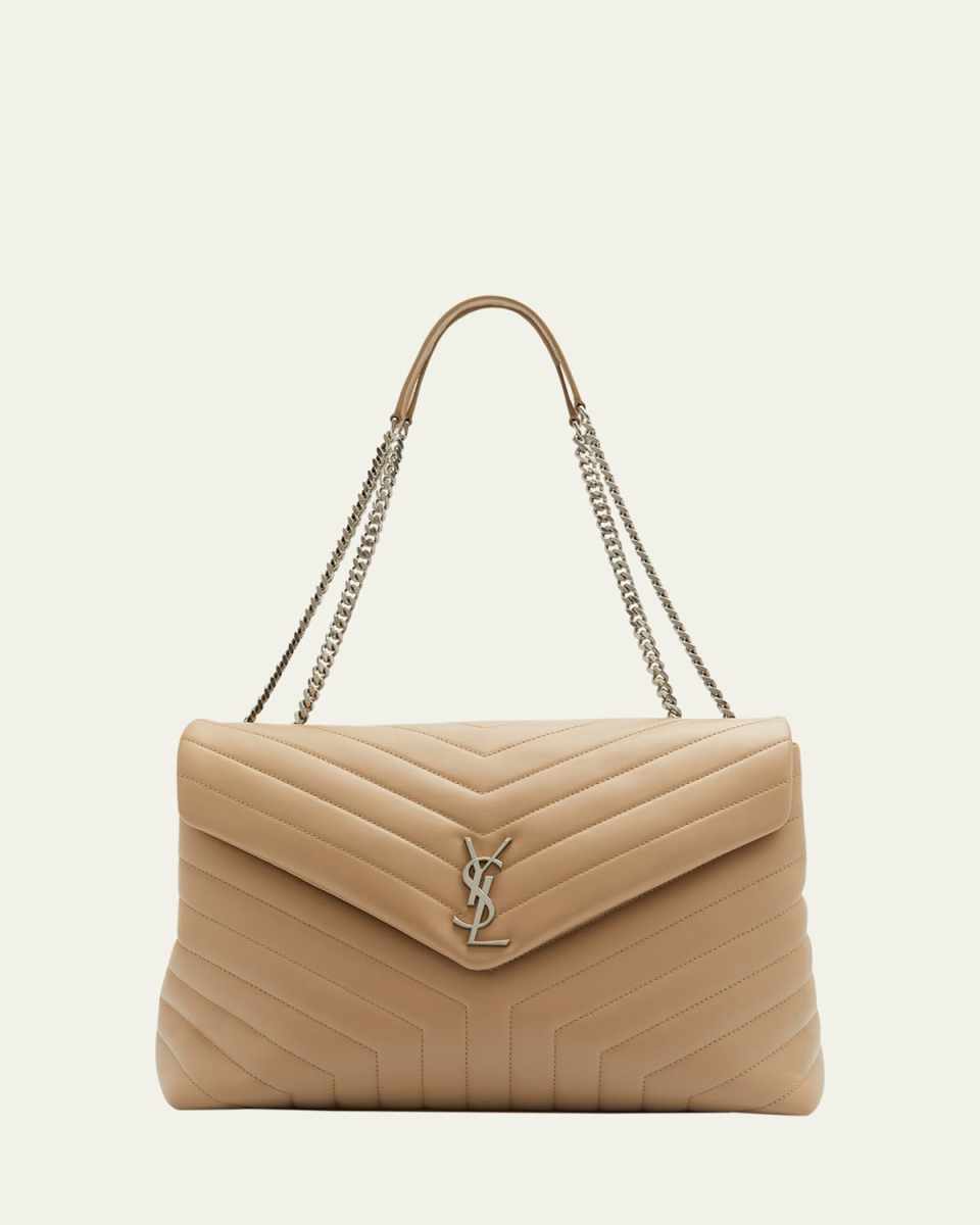 Loulou Large YSL Shoulder Bag in Quilted Leather